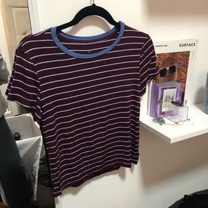 American Eagle striped baby tee